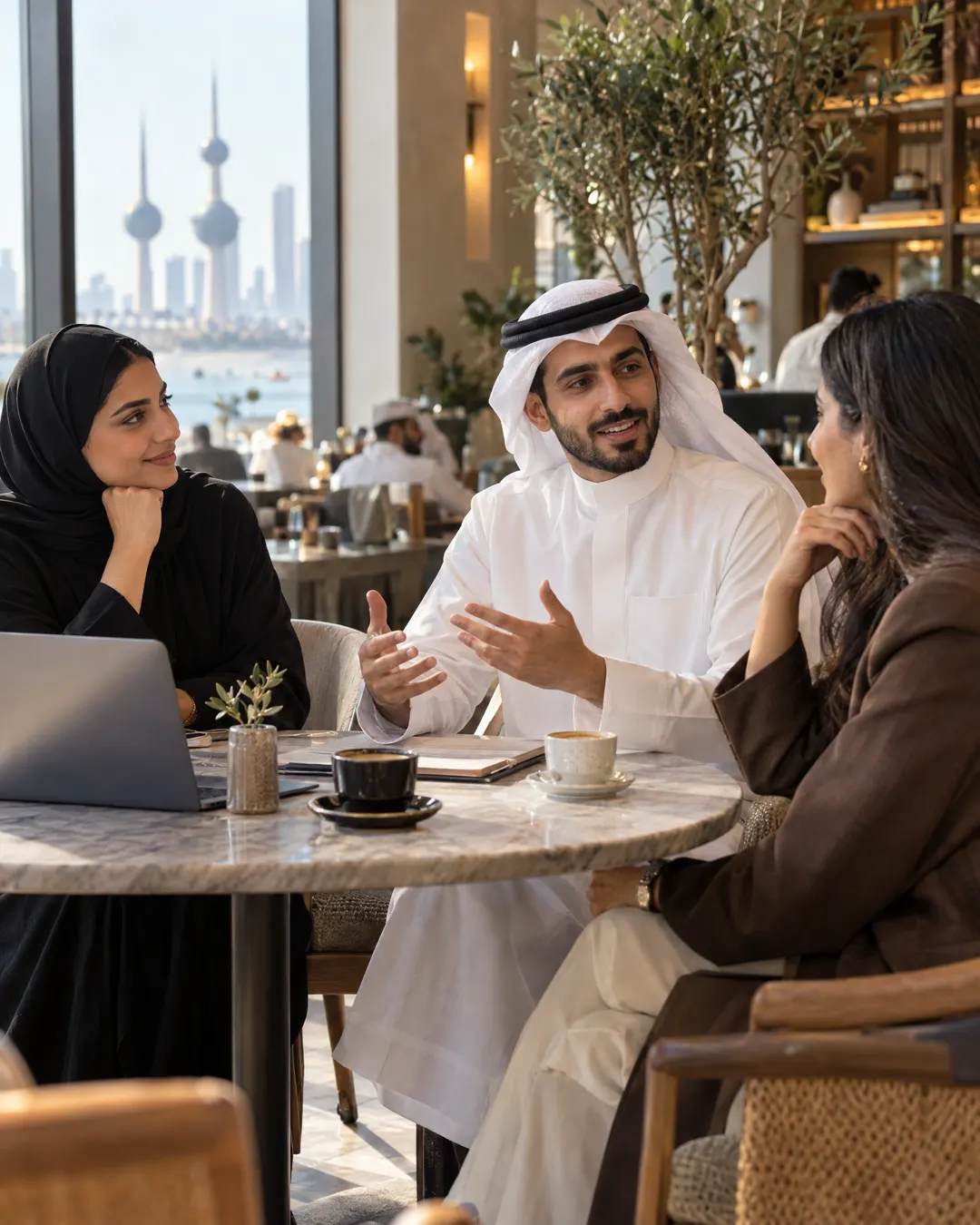 الفرص لا تبدأ دائمًا باجتماع رسمي. أحيانًا تبدأ بسؤال: ما الذي تعمل عليه؟