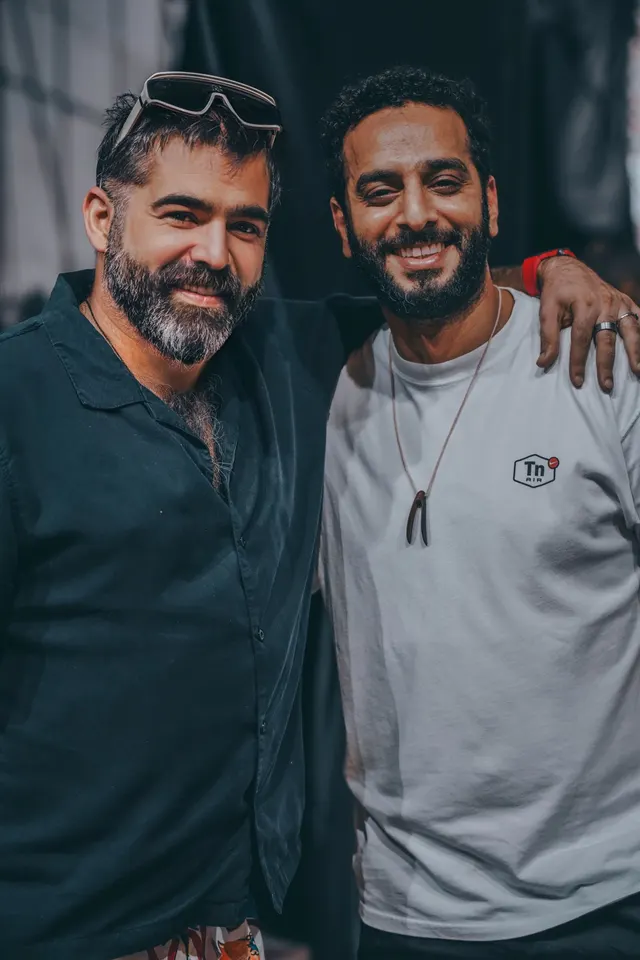 مع الفنان أحمد النجار